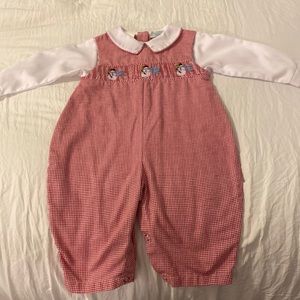 Snowman Smocked Jon Jon